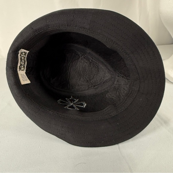 Granule Black Cotton Bucket Hat - Picture 5 of 6